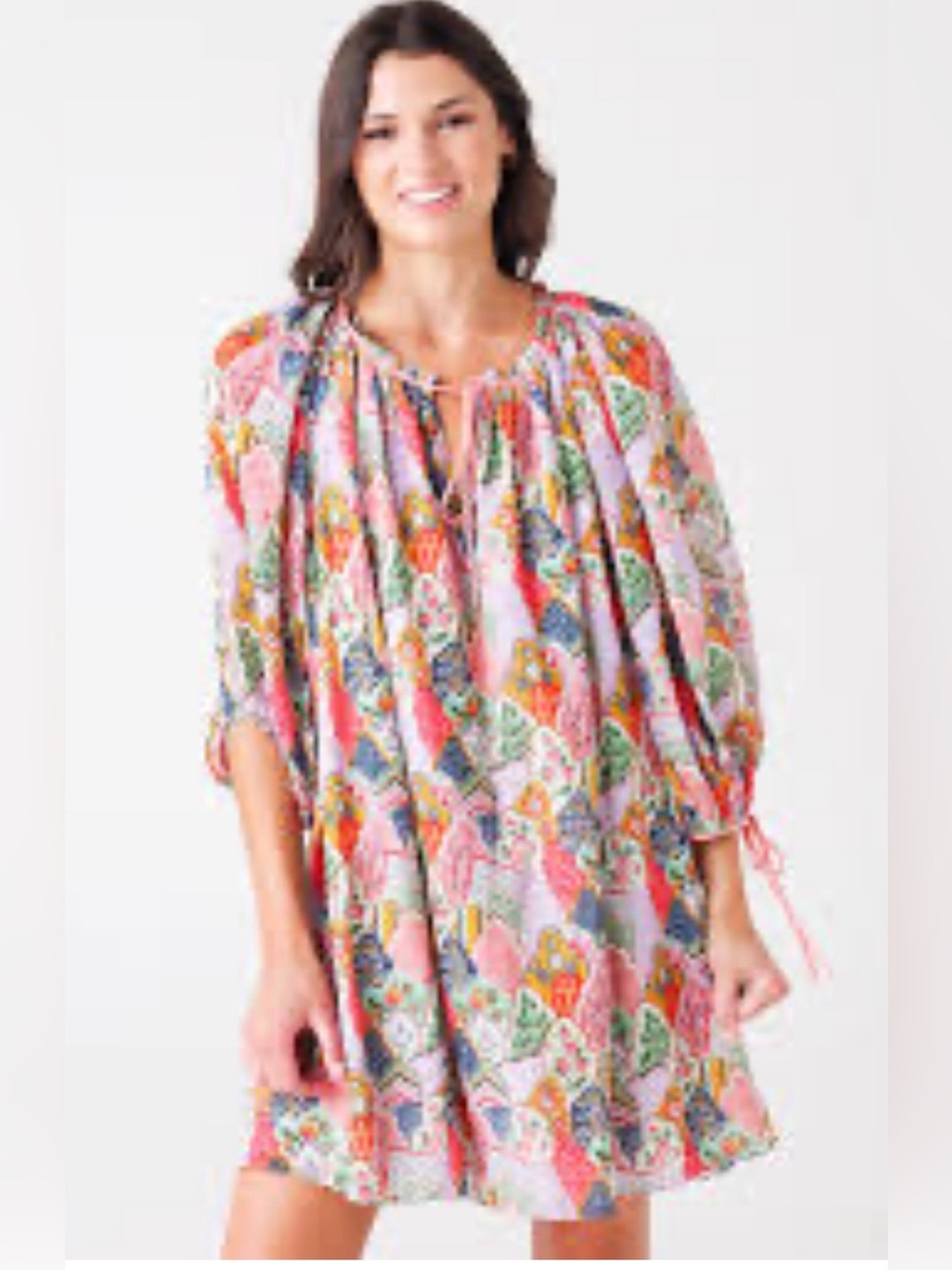 RHODE Sadie Dress Size Small Colorful Wallflower Floral Print Boho